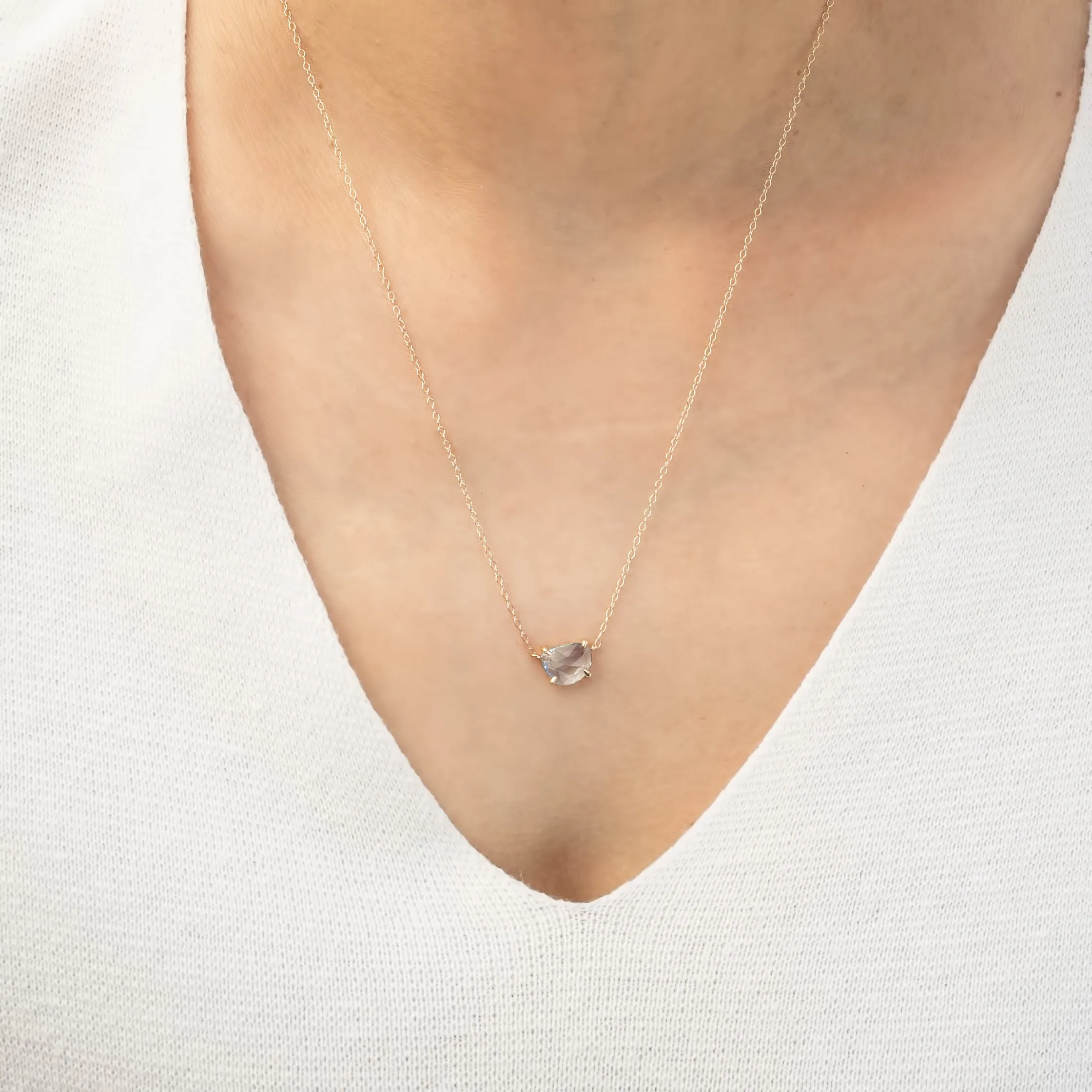 Lisa Unheated Blue Green Sapphire Necklace