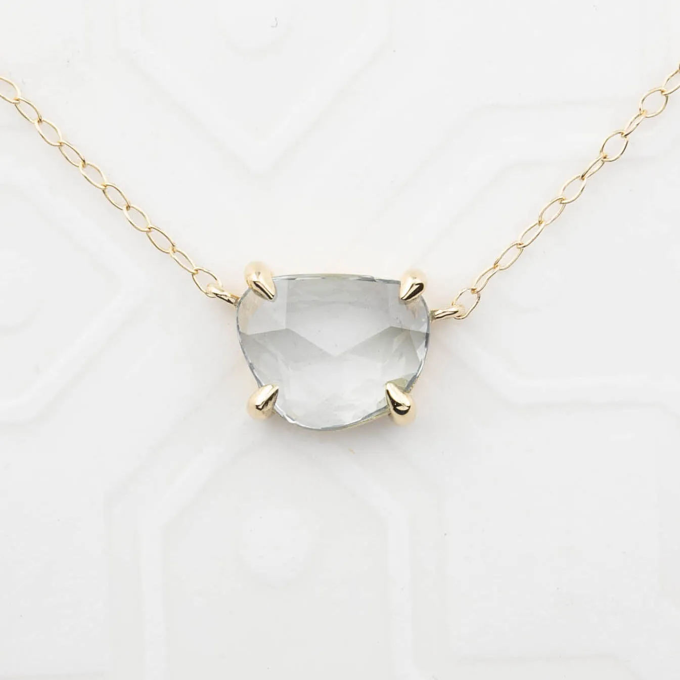 Lisa Unheated Blue Green Sapphire Necklace