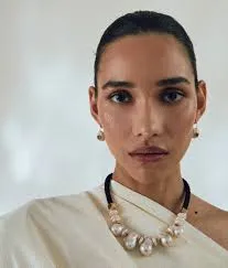 Lizzie Fortunato Plaza Pearl Collar in Black