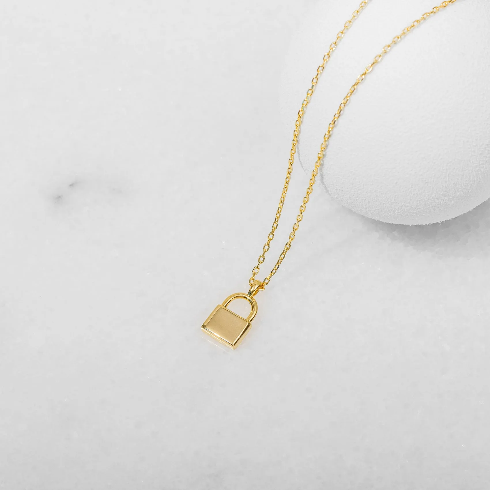 Lock Pendant Necklace