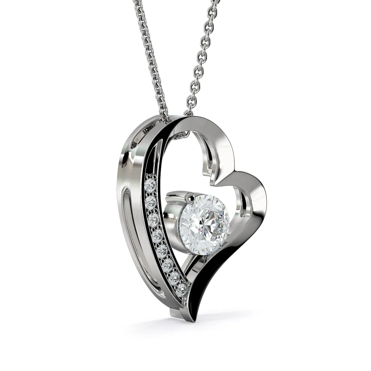 Love you till I die-Forever Love Heart Necklace For Wife