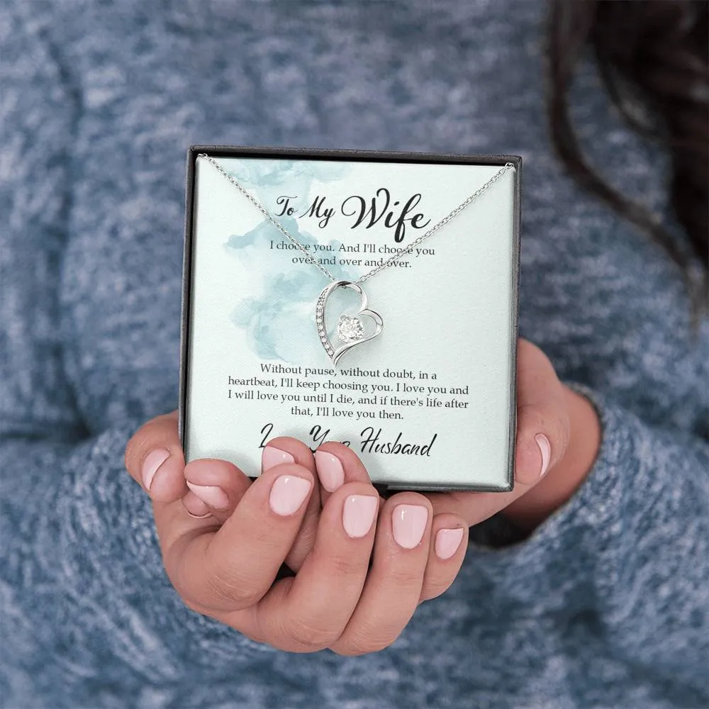 Love you till I die-Forever Love Heart Necklace For Wife
