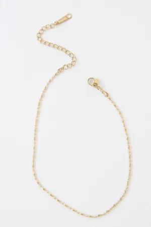 Lovoda Mini Gold Bead Chain Necklace