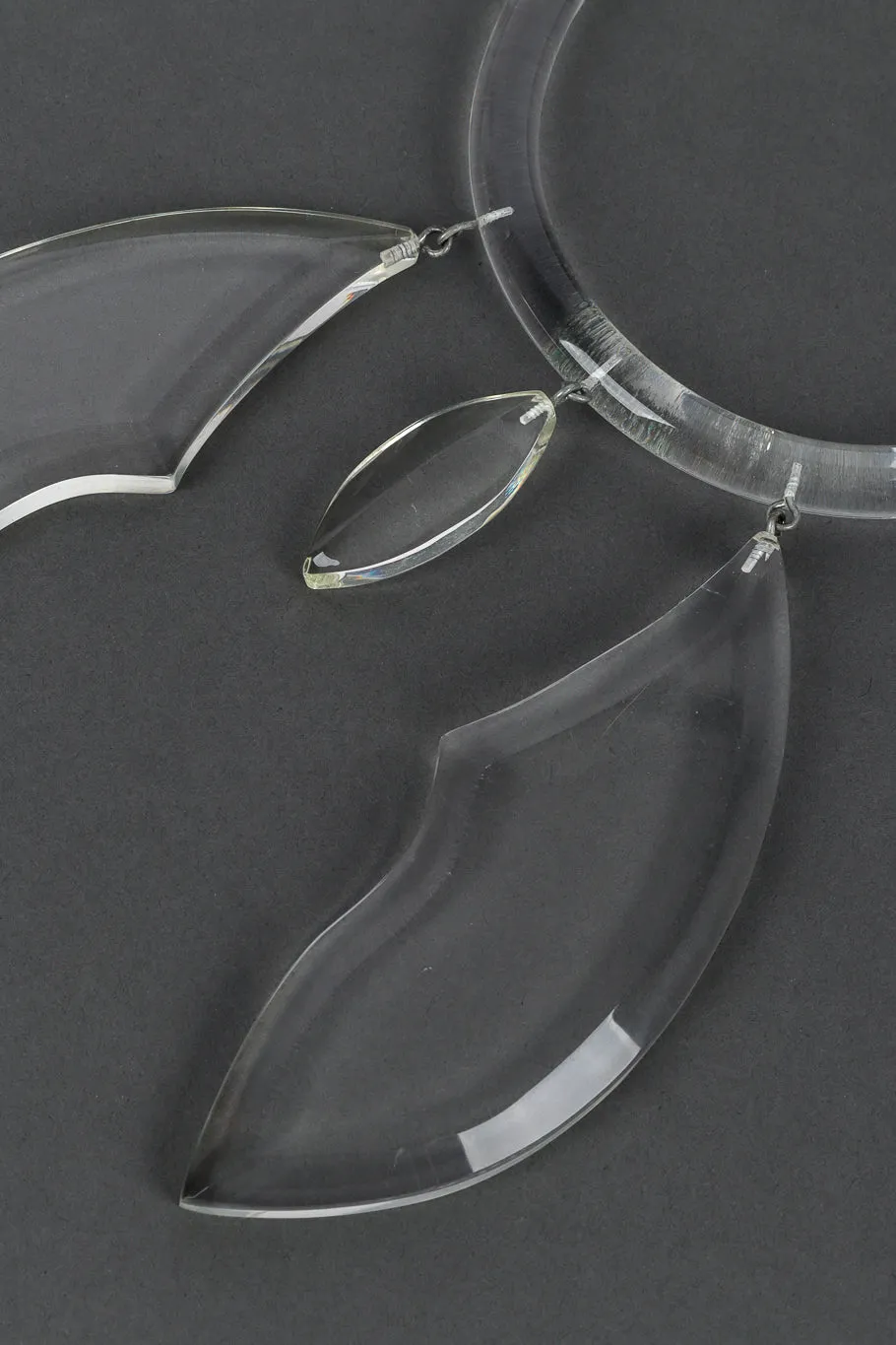 Lucite Wing Necklace