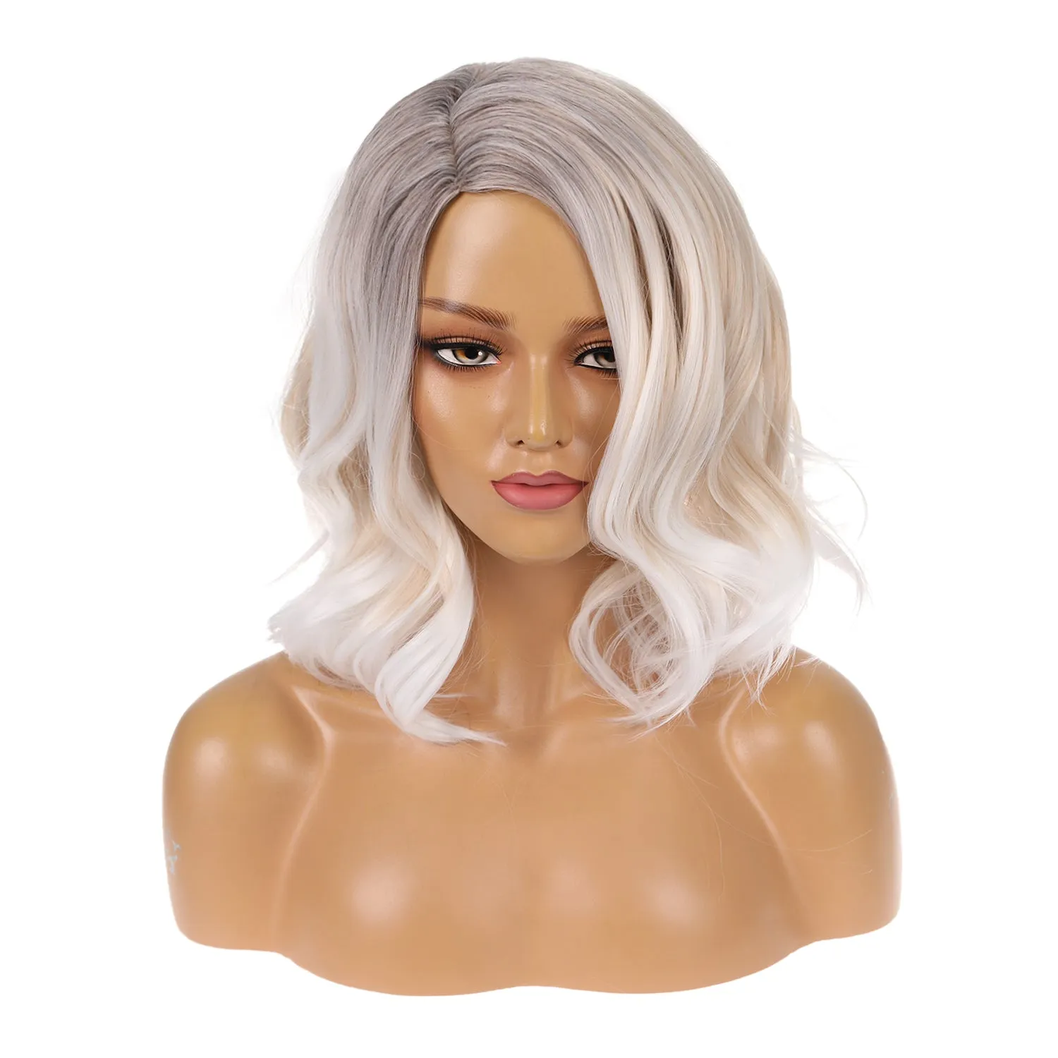 Madison | Ash Blonde Medium Wavy Synthetic Hair Wig