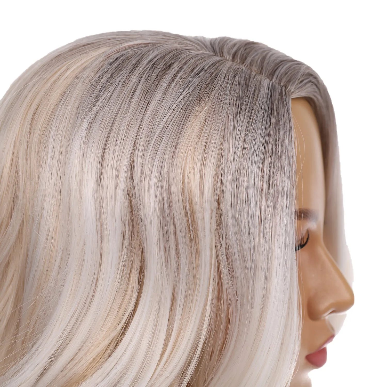Madison | Ash Blonde Medium Wavy Synthetic Hair Wig
