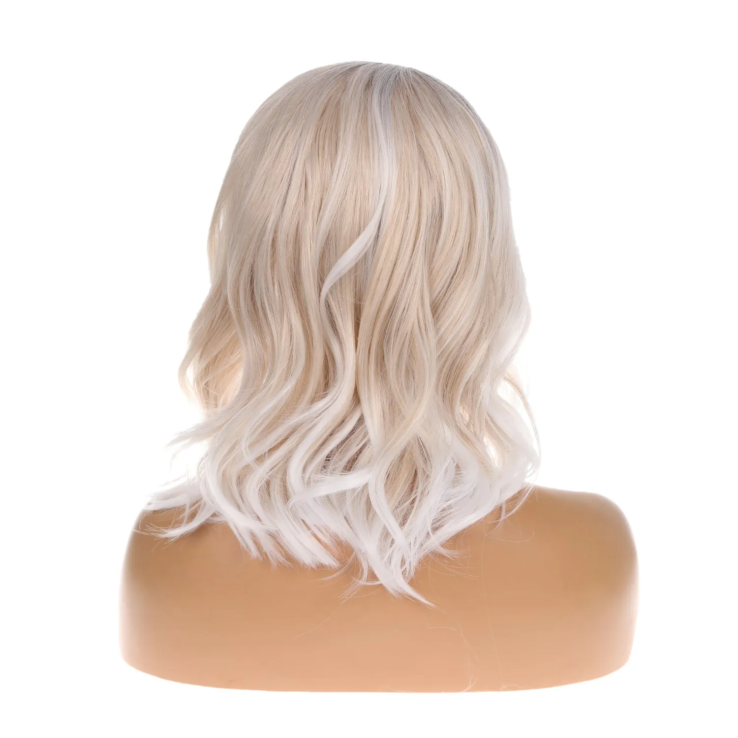 Madison | Ash Blonde Medium Wavy Synthetic Hair Wig