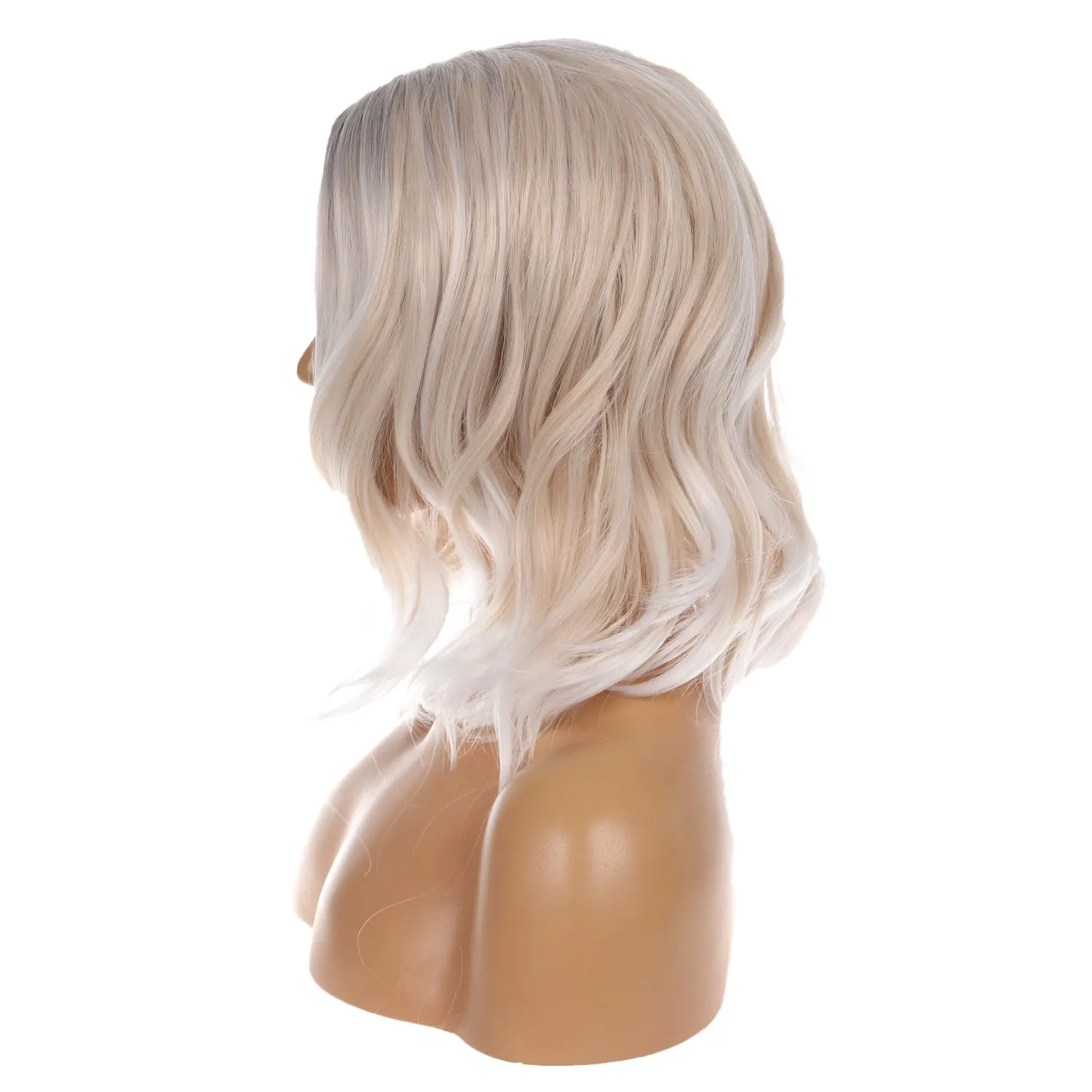 Madison | Ash Blonde Medium Wavy Synthetic Hair Wig