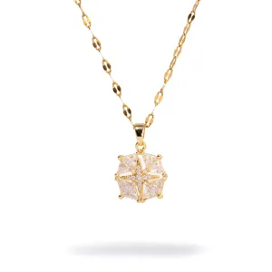 Magical Guiding Star Diamond & Gold Statement Necklace