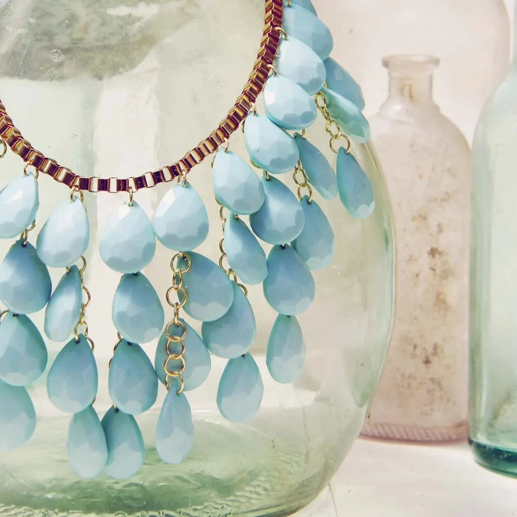 Mint Waterfall Necklace