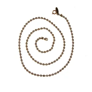 Miriam Haskell Necklace with Gold Rhinestones