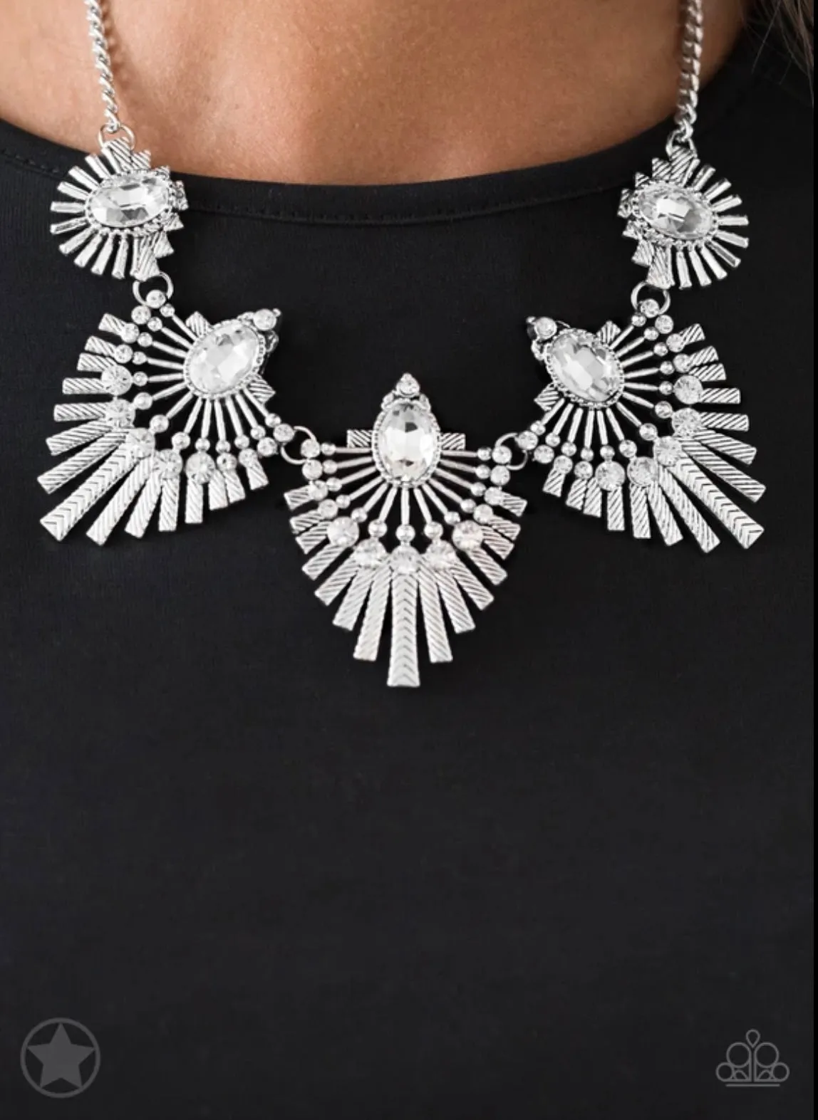 Miss YOU-niverse-Silver Blockbuster Necklace