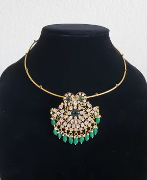 Moissonite Look Alike Pendant With Hasli
