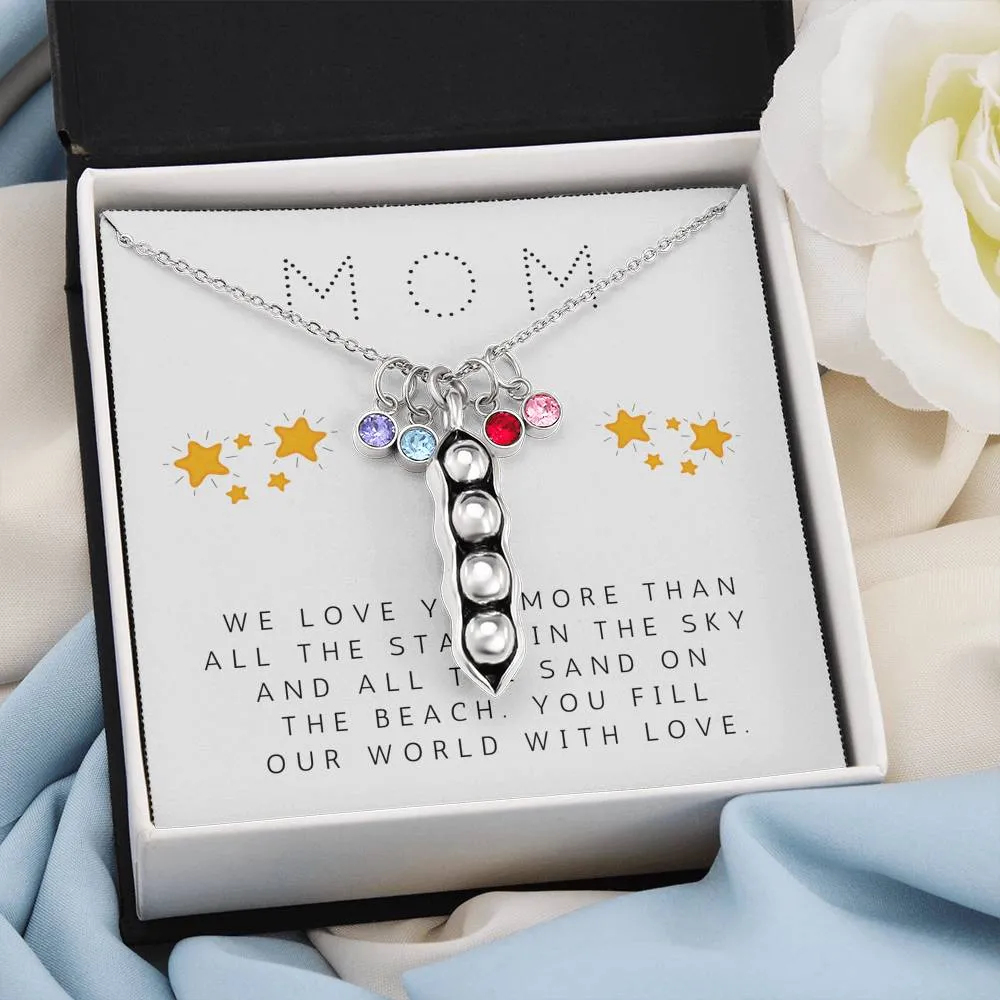 Mom, We love you more-Pea pod