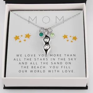 Mom, We love you more-Pea pod