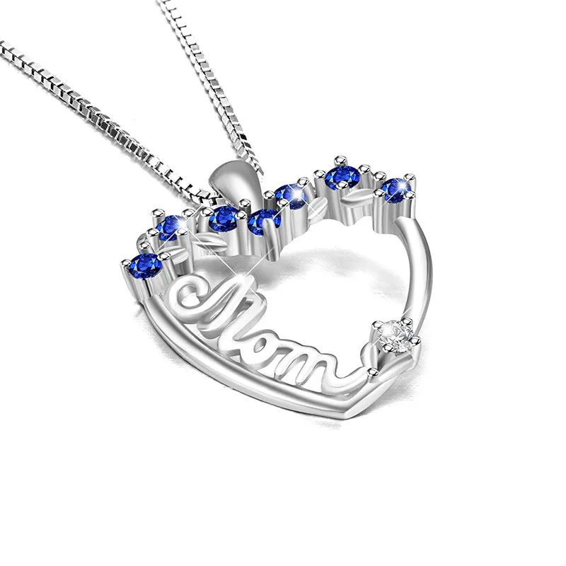 Mom’s Love Mom Heart Pendant Necklace