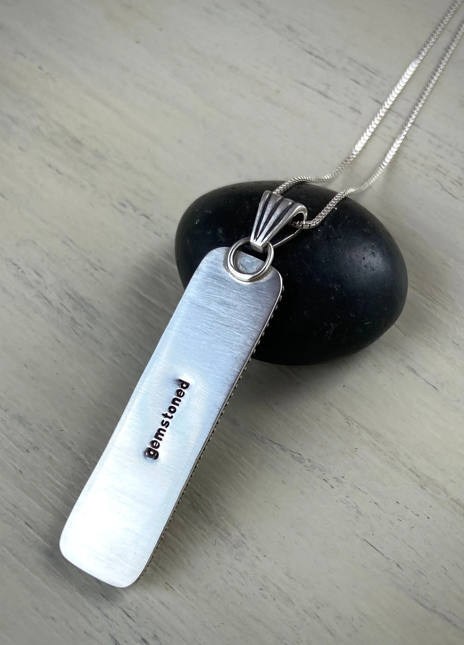 Montana Agate Bar Pendant
