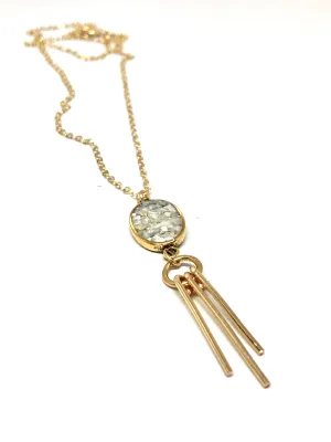Mother of Pearl  Ray Necklace