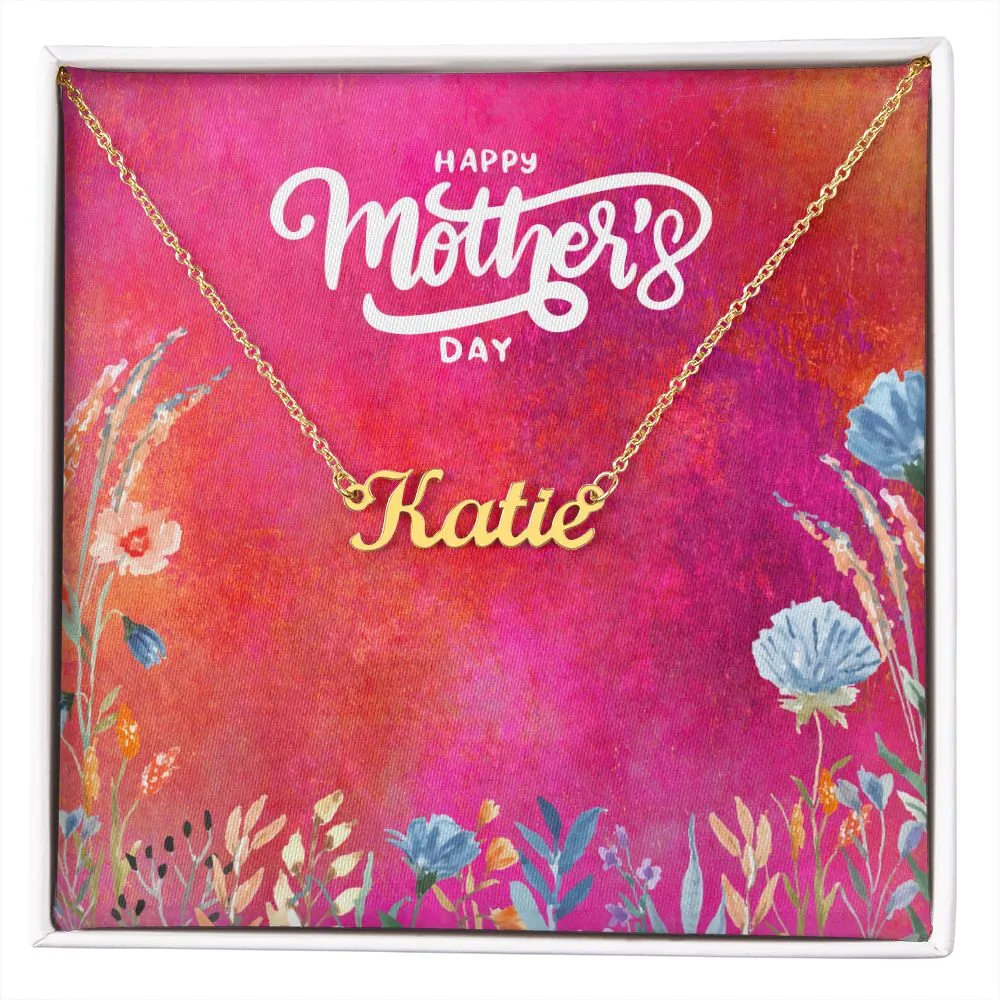 Mother's Day Personalized Name Necklace Gift