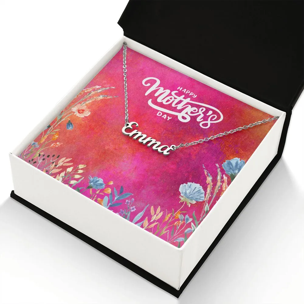Mother's Day Personalized Name Necklace Gift