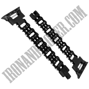 Motorcycle Chain Apple Watch Band in Black Tone