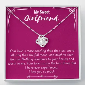 My Sweet Girlfriend Love Knot Necklace