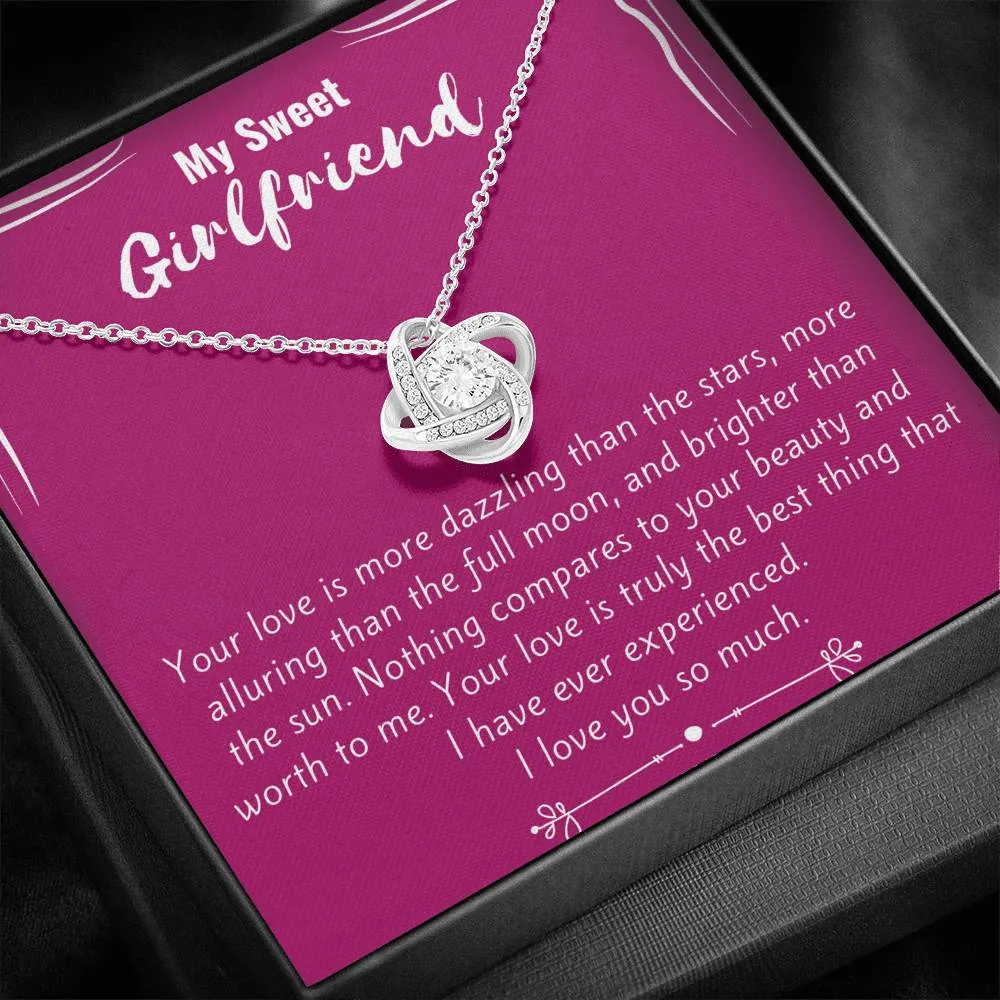 My Sweet Girlfriend Love Knot Necklace