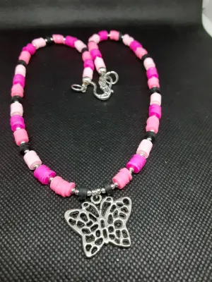 N #168 Pretty and Pink and a Butterfly to Boot.