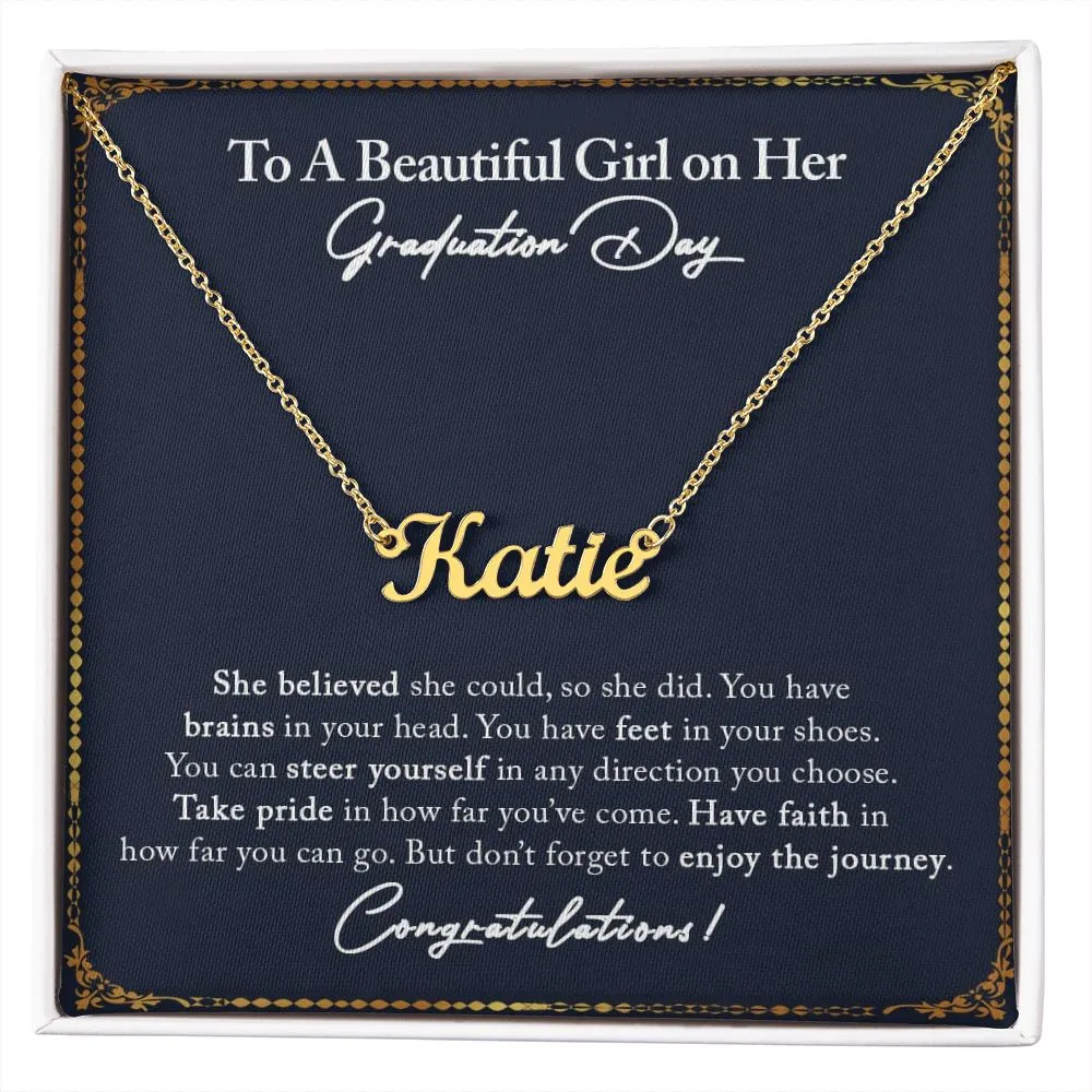 Name Necklace - Graduation Gift 02