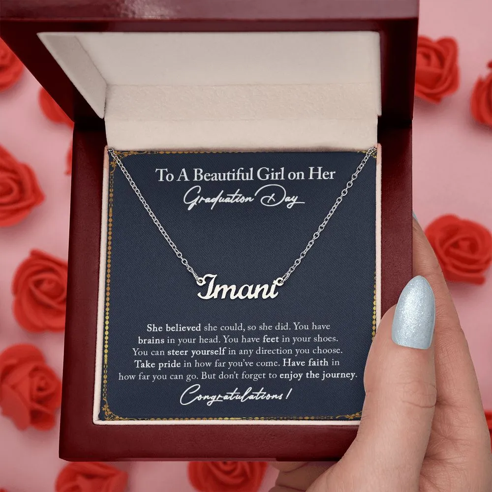 Name Necklace - Graduation Gift 02