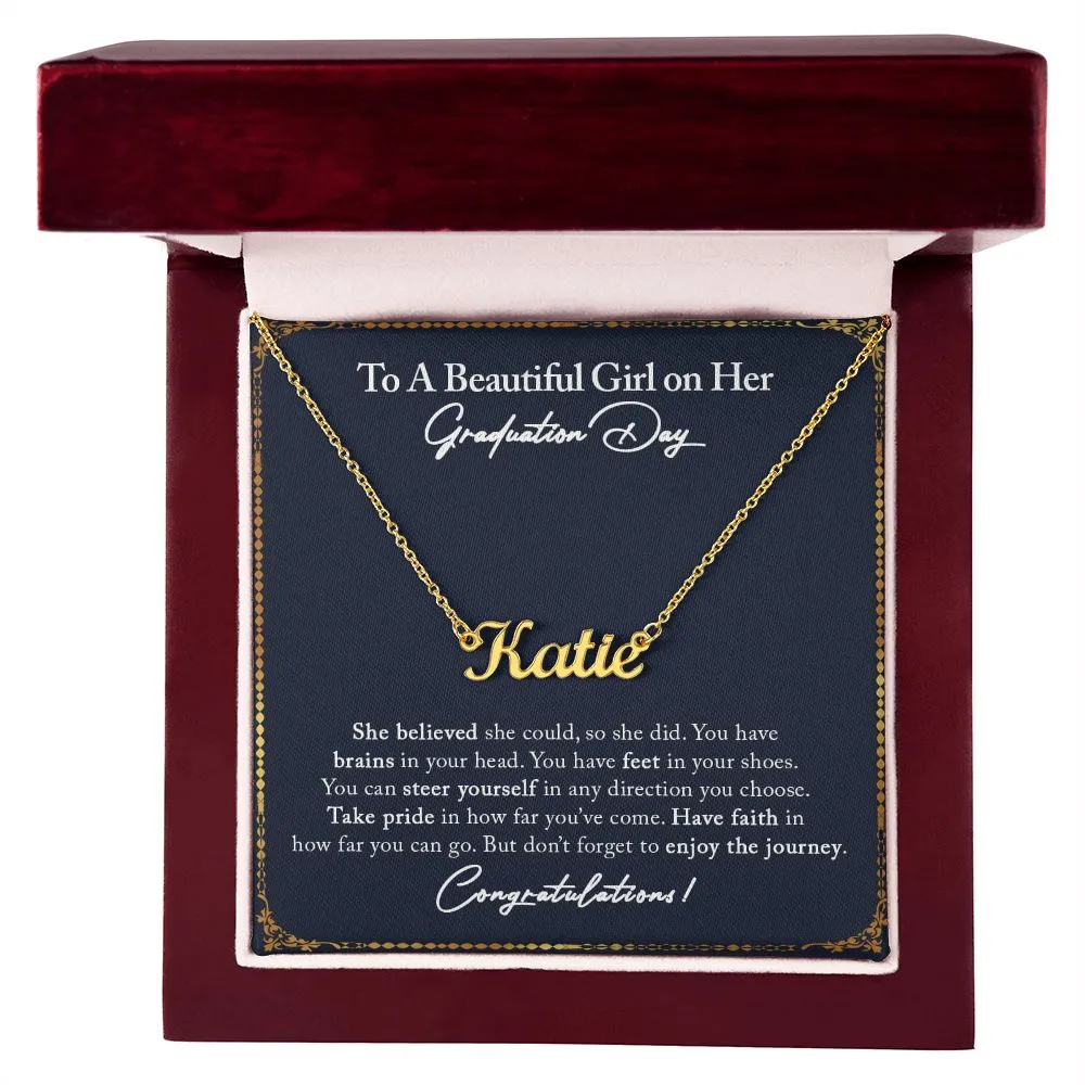Name Necklace - Graduation Gift 02