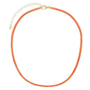 Neon Herringbone Necklace