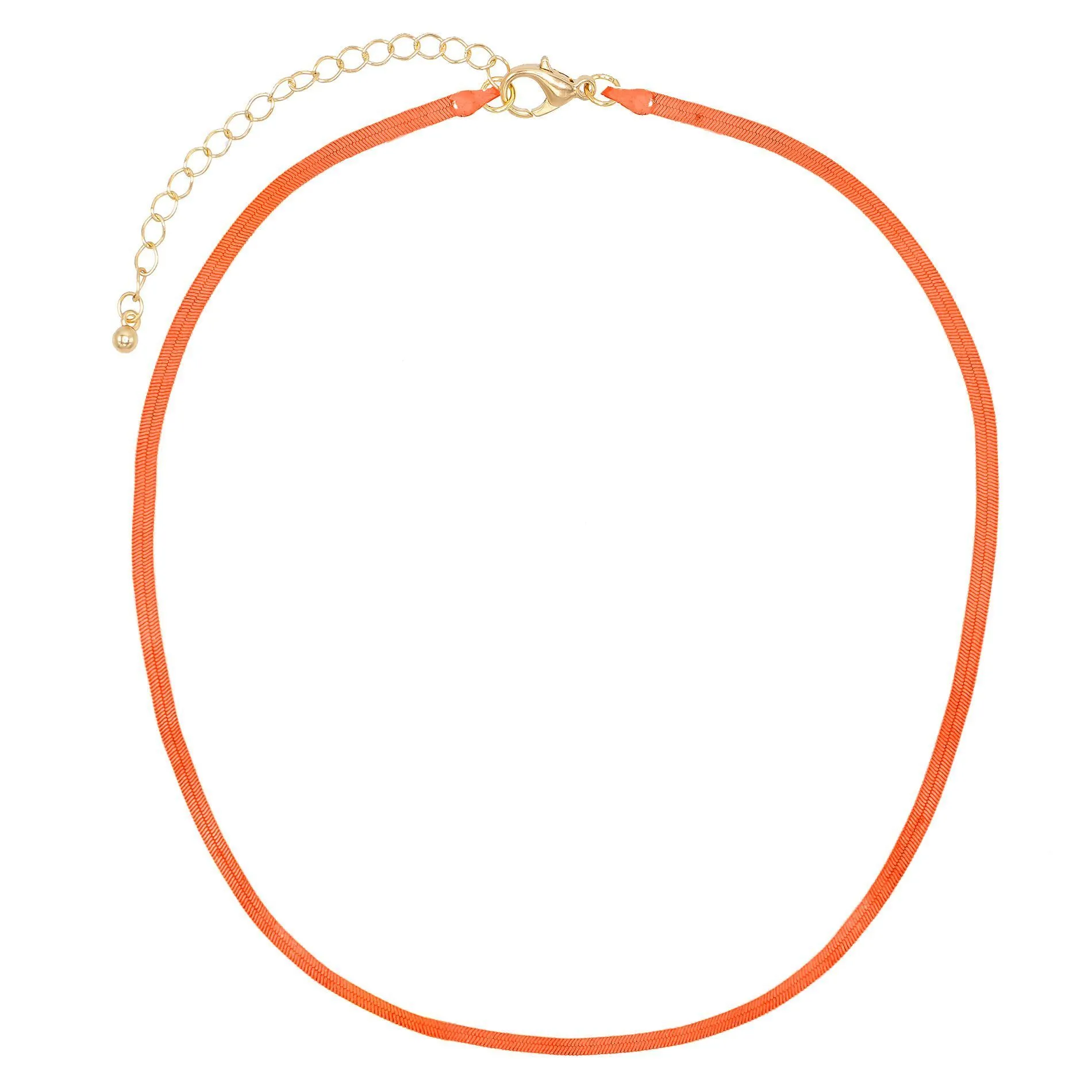 Neon Herringbone Necklace