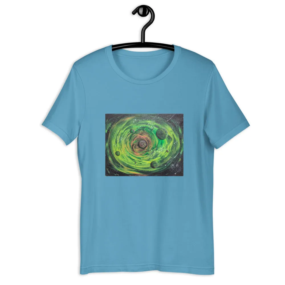 Neon Planet Spiral Short-Sleeve Unisex T-Shirt