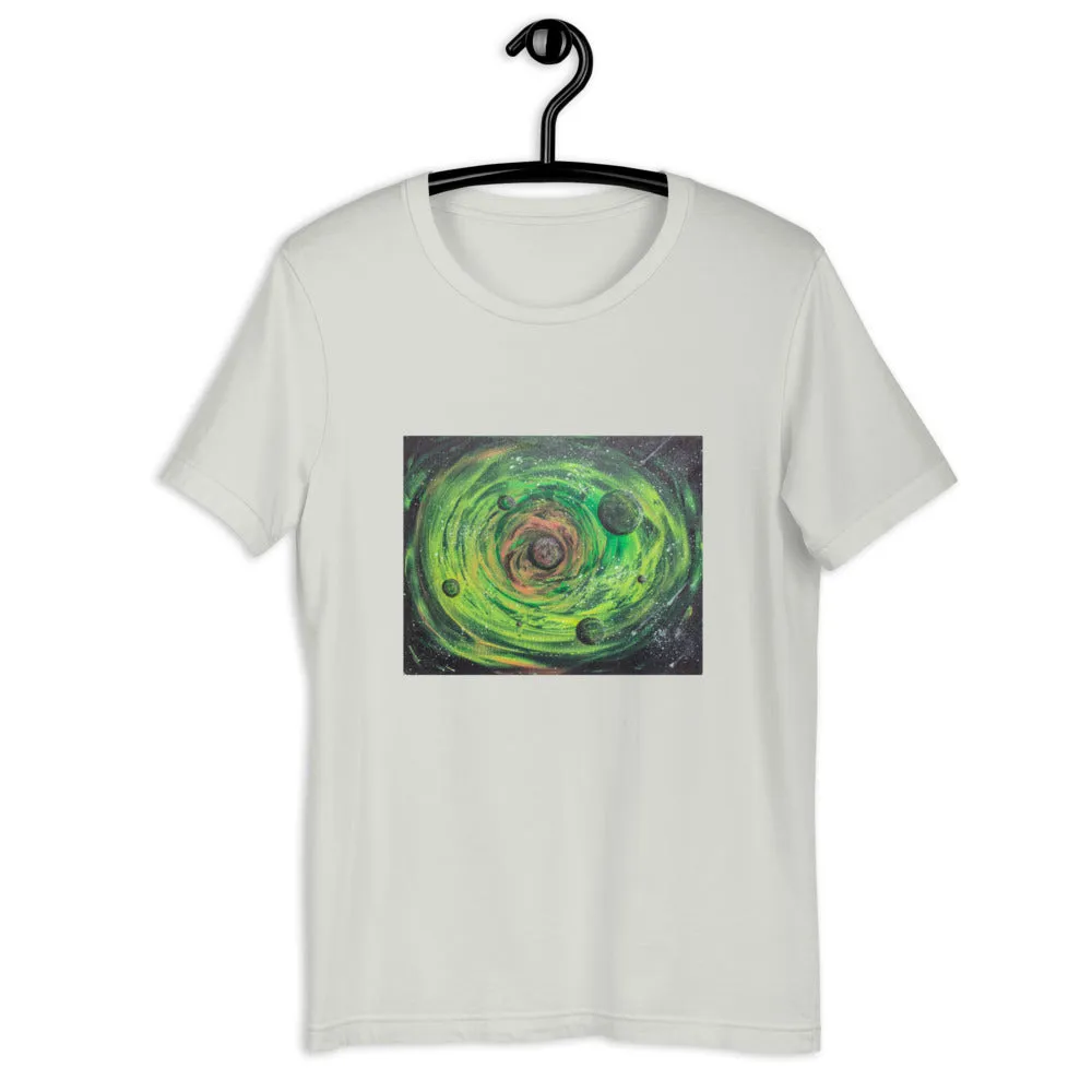 Neon Planet Spiral Short-Sleeve Unisex T-Shirt