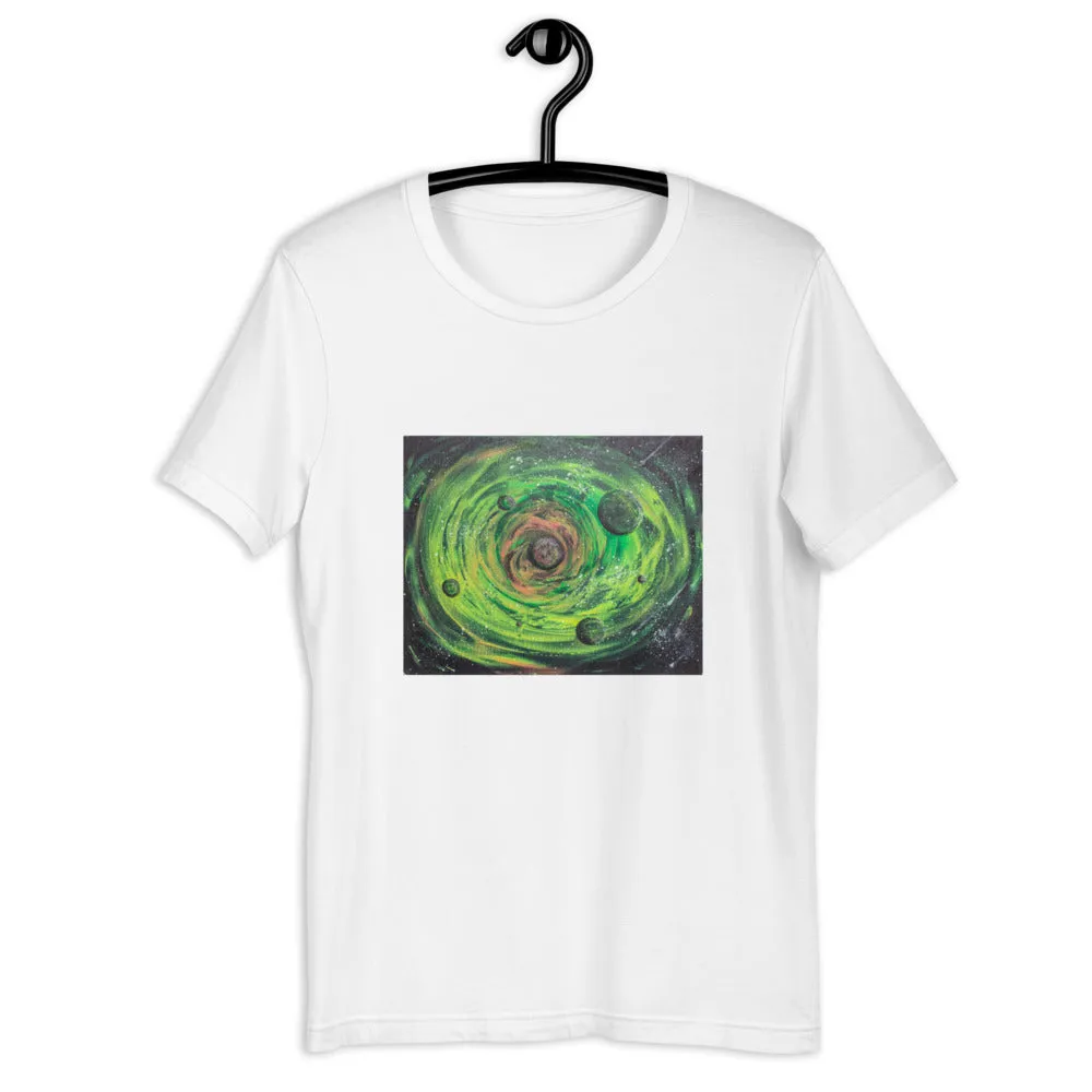 Neon Planet Spiral Short-Sleeve Unisex T-Shirt