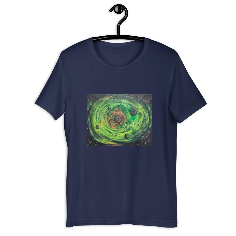 Neon Planet Spiral Short-Sleeve Unisex T-Shirt