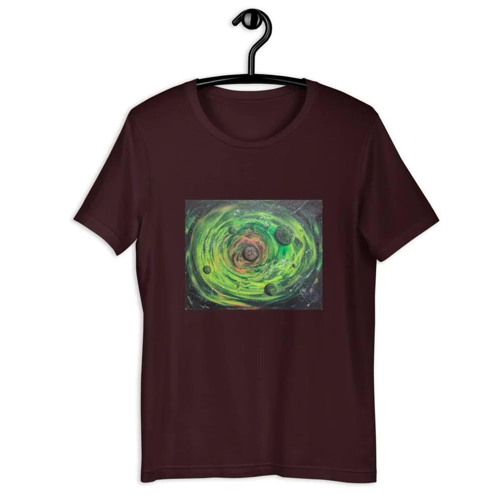 Neon Planet Spiral Short-Sleeve Unisex T-Shirt