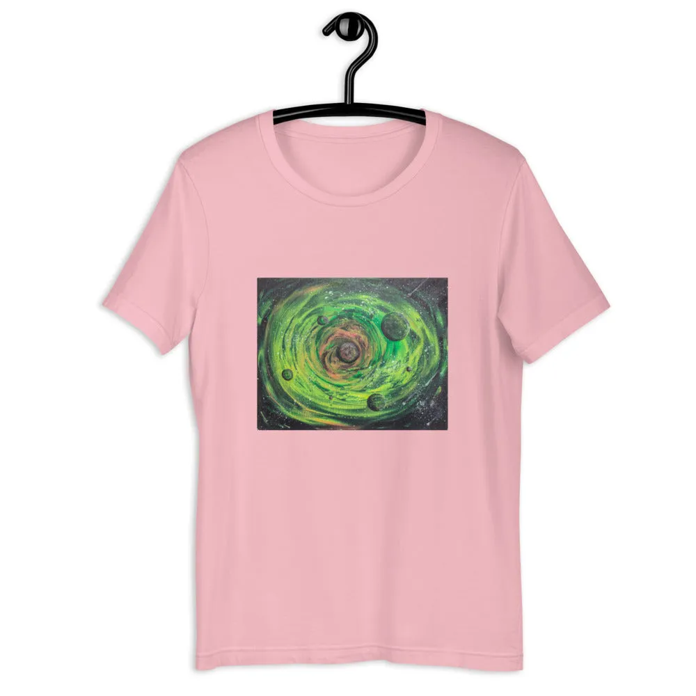 Neon Planet Spiral Short-Sleeve Unisex T-Shirt