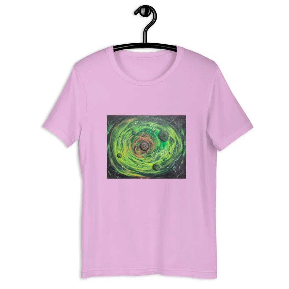 Neon Planet Spiral Short-Sleeve Unisex T-Shirt