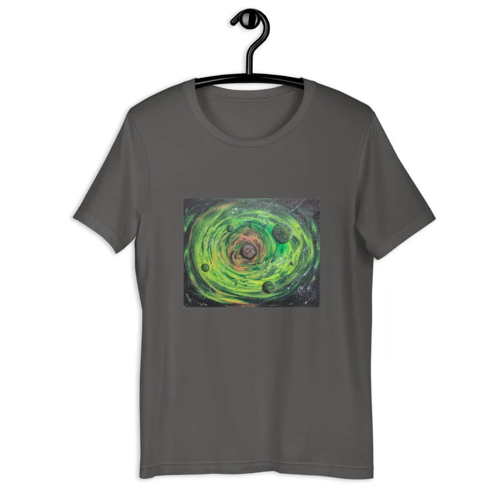 Neon Planet Spiral Short-Sleeve Unisex T-Shirt