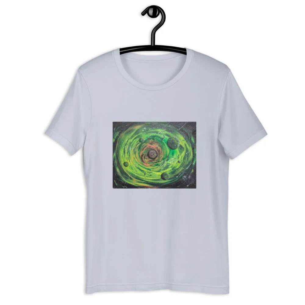 Neon Planet Spiral Short-Sleeve Unisex T-Shirt
