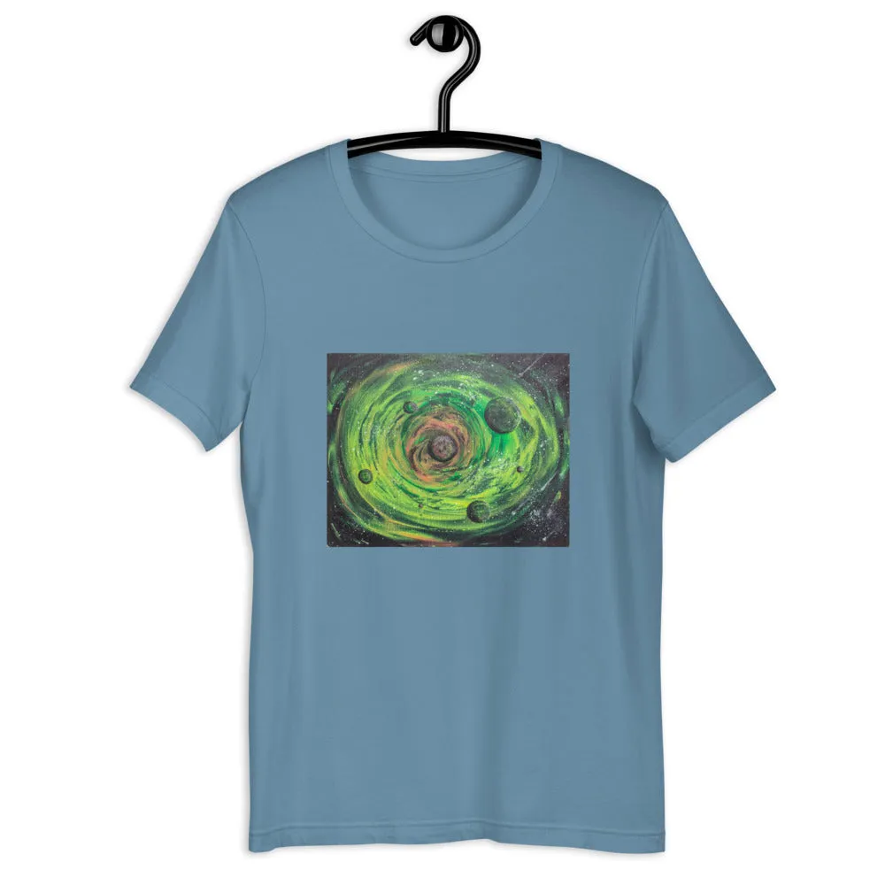 Neon Planet Spiral Short-Sleeve Unisex T-Shirt