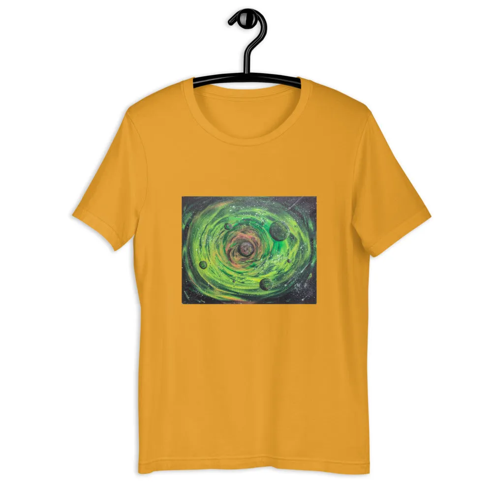 Neon Planet Spiral Short-Sleeve Unisex T-Shirt