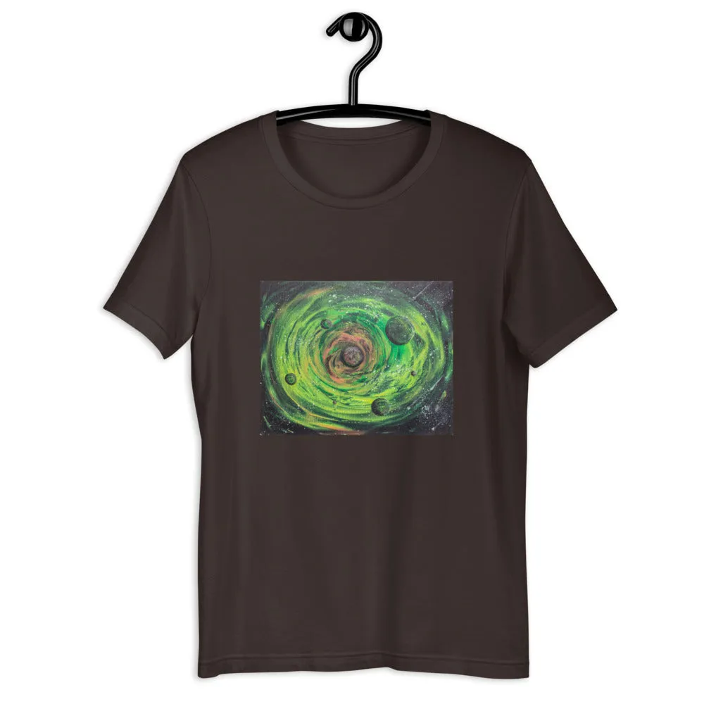 Neon Planet Spiral Short-Sleeve Unisex T-Shirt