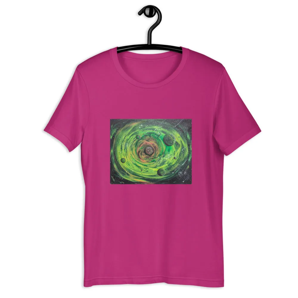 Neon Planet Spiral Short-Sleeve Unisex T-Shirt