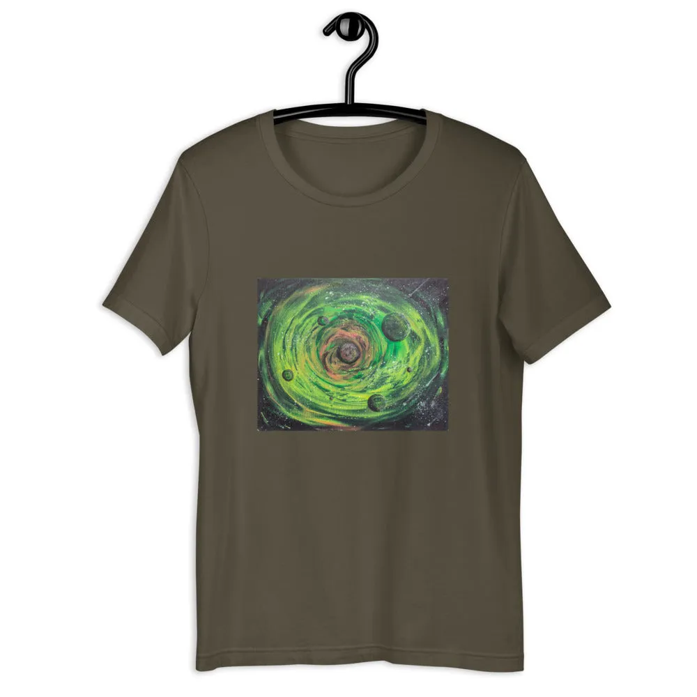Neon Planet Spiral Short-Sleeve Unisex T-Shirt