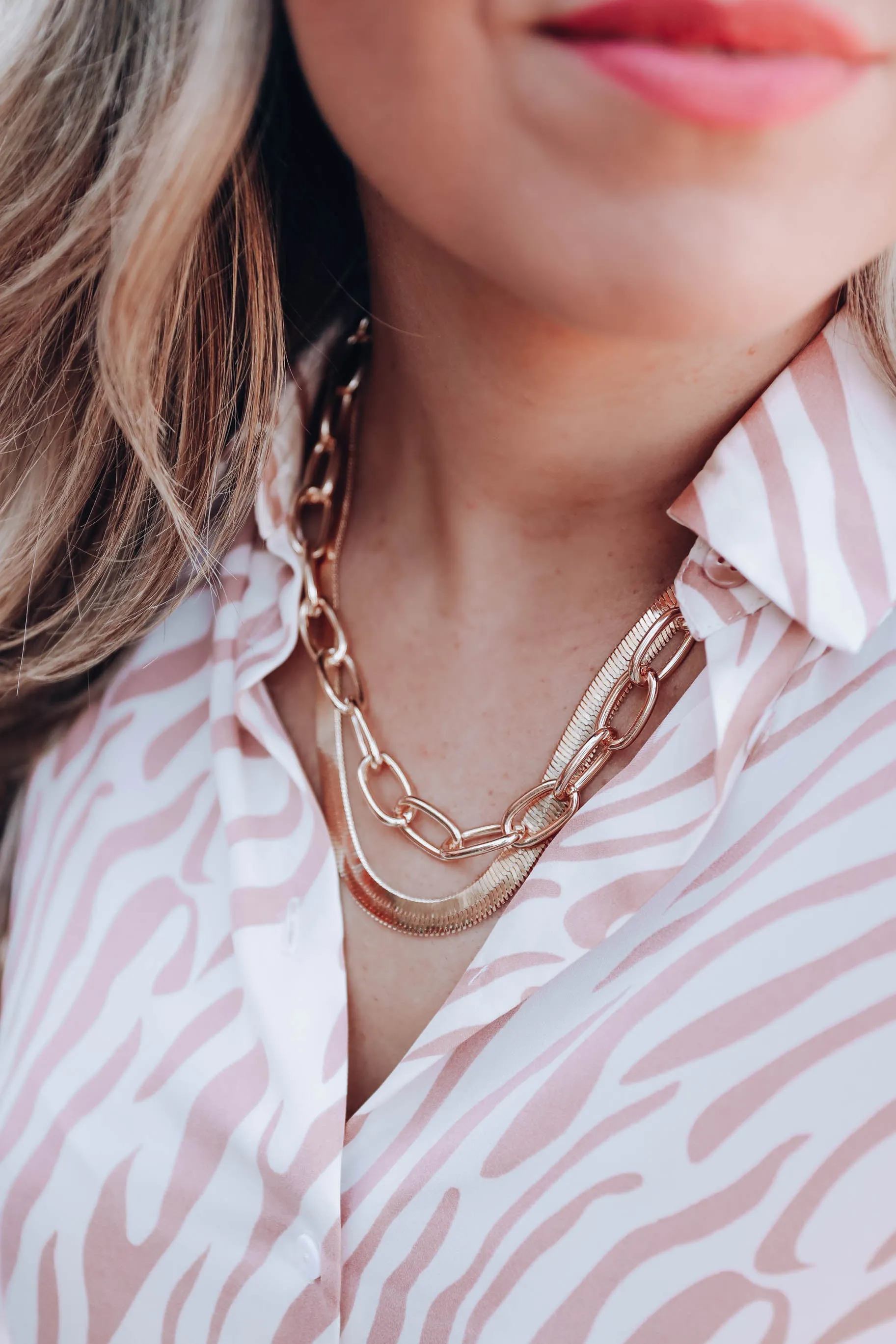 Never Enough Layered Chain Necklace - Gold