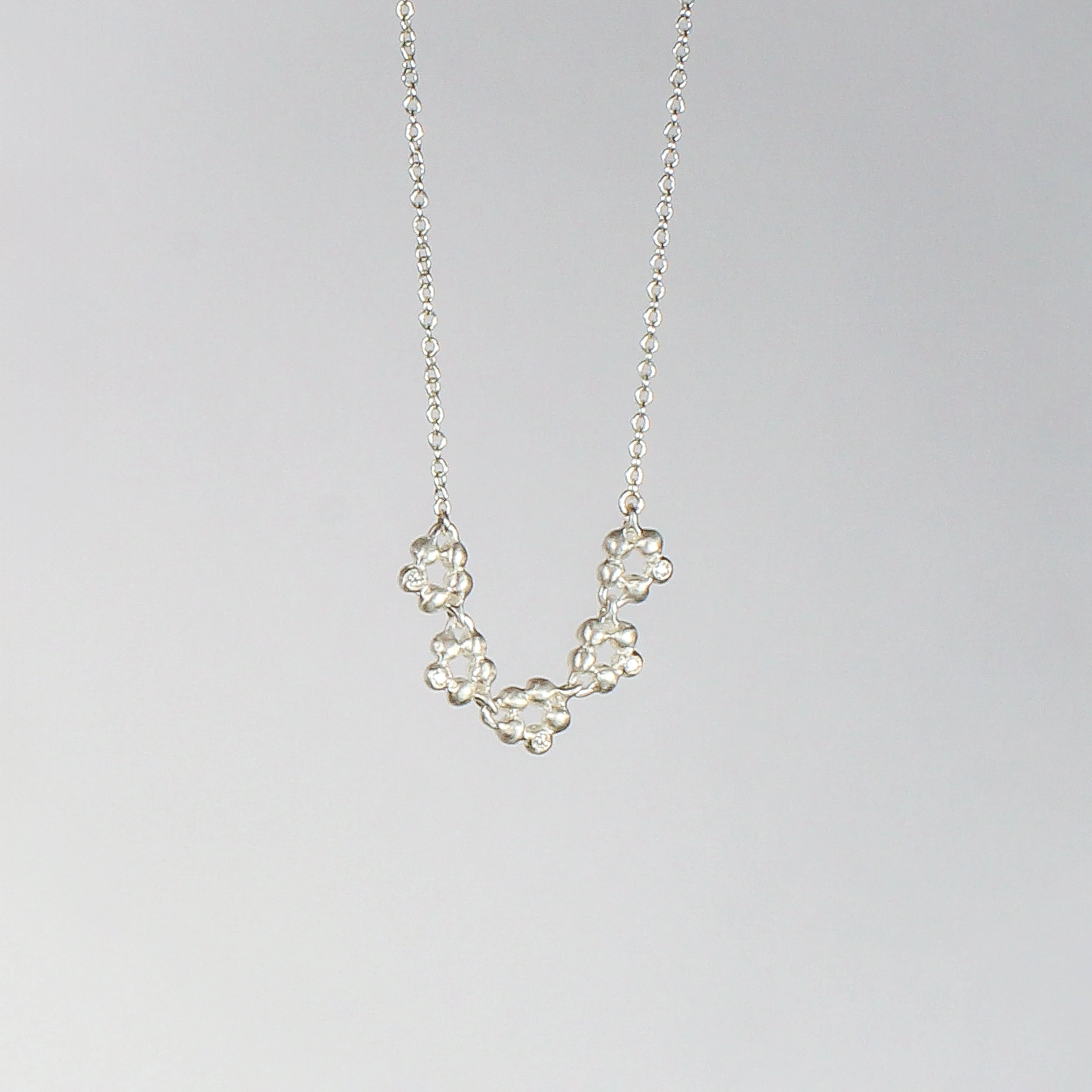 NEW! 5 Link Diamond Cluster Necklace by Branch