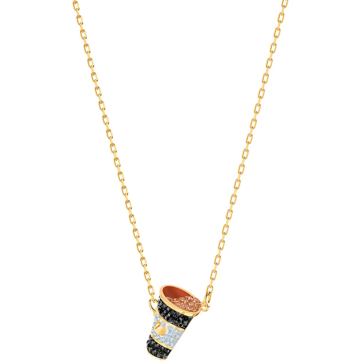 Nicest Donut and Coffee Multi-Colored Gold Plating Necklace Set